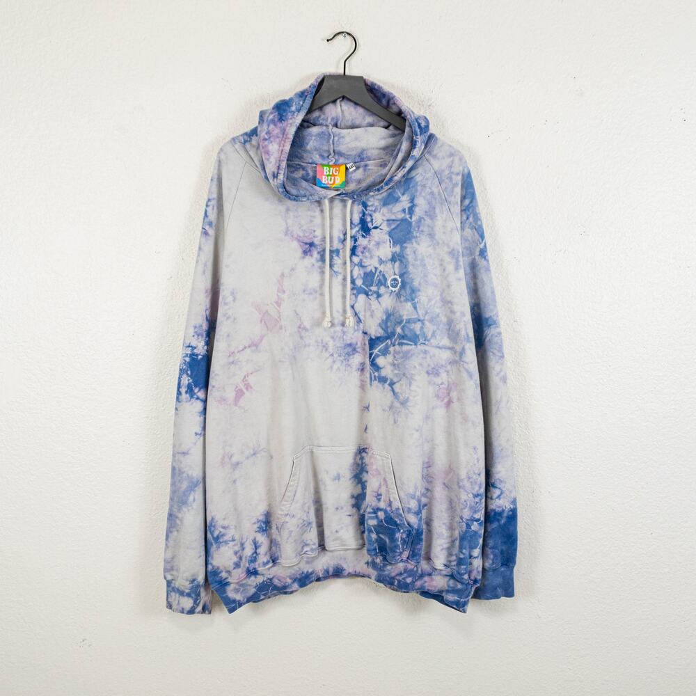 BIG BUD PRESS Tie Dye Hoodie Sweatshirt 100% Cotton size 6XL